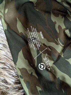 Virus Camo Performance Leggings in Olive Green/Brown Camo